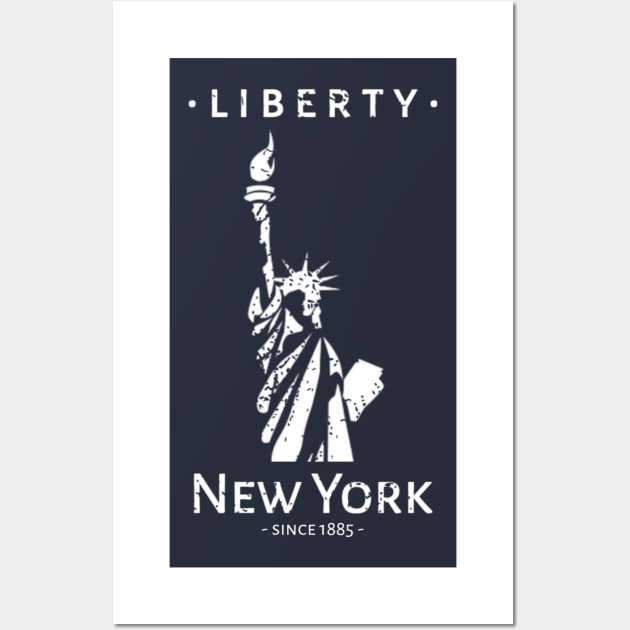 Liberty Statue New York Since 1885 Wall Art by radeckari25